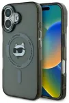 Karl Lagerfeld KLHMP16MHLSCHK Hardcase IML Metal Choupette Head MagS Aizsargapvalks priek&scaron; iPhone 16 Plus 6.7" / melns
