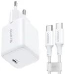 UGREEN 65013 X513 Viedtālruņa lādētājs AC ātrā uzlāde 30W / balts