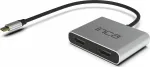 INCA Adapteris ITPC-4 Tipas C > 2xHDMI 4K30Hz, 1xUSB-A, 1xUSB-C