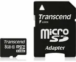 Atminties kortelė Transcend MicroSDHC 8 GB Class 10 UHS-I (TS8GUSDHC10)