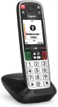 Stacionarus telefonas Gigaset Gigaset EASY 500 analoginis/DECT su skambinančiojo vardu ir identifikacija Black, Silver
