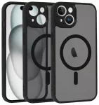 Full Matte Mag telefono dėklas su MagSafe palaikymu iPhone 14 juodas