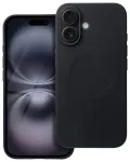Silicone Mag Cover (big hole) telefono dėklas su MagSafe palaikymu iPhone 16 juodas
