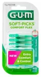 Gum Soft Picks Comfort Flex Reg Mint tarpdančių &scaron;epetėliai 40 vnt.