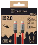 Tactical Fat Man 2.0 USB-C/USB-C Kabelis 1m / sarkans