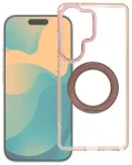 Case for Samsung S26 Frame Circle Stand compatible with MagSafe gold