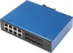 Switch Digitus DIGITUS 8 + 4 10G Uplink Port L3 valdomas Gigabit PoE jungiklis