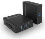 AV signalo perdavimo sistema Lindy LINDY USB 3.2 Gen 1 Cat.6A HDBaseT extenderis 100m