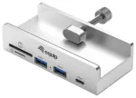 Equip 5 prievadų USB-A3.2 &scaron;akotuvas->2xUSB-A/SD/TF/USB-C 5Gbps