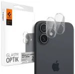SPIGEN OPTIK GLAS.TR CAMERA PROTECTOR 2-PACK IPHONE 16 | 16 PLUS CRYSTAL CLEAR
