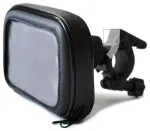 ART leather bike holder for handlebar for mobile phone / GPS / MP4 AX-16 black