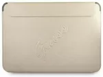 Guess Saffiano Script ne&scaron;iojamojo kompiuterio dėklas 13" auksinis