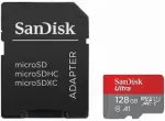 SanDisk Ultra Light microSDXC 128GB + SD Adapteris Atmiņas karte