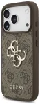 Guess PU 4G Metal Logo Strap Case Aizsargapvalks priek&scaron; Apple iPhone 17 Pro