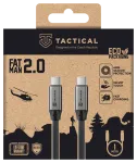 Tactical Fat Man 2.0 USB-C/USB-C Kabelis 1m / pelēks