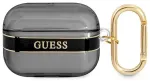 Guess GUAPHHTSK Strap Collection Aizsargapvalks priek&scaron; AirPods Pro / melns