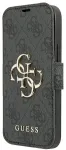 Guess GUBKP13X4GMGGR Book 4G Big Metal Logo Aizsargapvalks priek&scaron; iPhone 13 Pro Max 6,7" / pelēks
