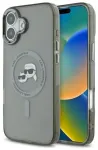 Karl Lagerfeld KLHMP16MHLSKCK Hardcase IML Metal Karl&Choupette Head Aizsargapvalks priek&scaron; iPhone 16 Plus 6.7" / melns