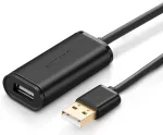 UGREEN US121 Aktīvais USB pagarinātājs AM - AF 10m / melns