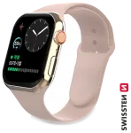 Swissten Silikona Siksniņa priek&scaron; Apple Watch 1/2/3/4/5/6/SE / 42 mm / 44 mm / Rozā