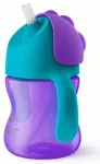 Philips Avent SCF796/02 Krūzīte ar elastīgu salmiņu 200 ml 9M+ / lillā