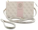 Phone bag Guess 4G with Round  4G & Classic Logos Stripe pink