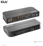 Club3D KVM Switch 4K60Hz 2x DP > HDMI oder DP/2xUSB/Audio