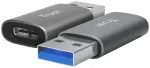 Trust 25573 USB-C uz USB-A adapteris / pelēks