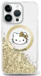 Hello Kitty HKHMP16LLGDIH iPhone 16 Pro   6.3" biały złoty|white gold hardcase Liquid Glitter Fever MagSafe