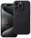 Silicone Mag Cover telefono dėklas su MagSafe palaikymu iPhone 15 Pro Max juodas