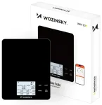 Wozinsky WIK-10 Smart Kitchen Scale with Digital Display, Bluetooth App - Black