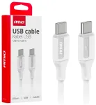 AMiO AMIO-03921 duomenų perdavimo ir įkrovimo laidas | USB-C į USB-C | 60W | 2m