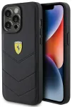 Ferrari Quilted Metal Logo Back Case Aizsargapvalks Priek&scaron; Apple iPhone 15 Pro Max