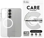 Etui CARE by PanzerGlass Flagship Urban   Combat QI do Samsung Galaxy S25+ przezroczysty-biały