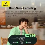 Baseus Bass BF1 NC In-Ear True Wireless Earphones Bezvadu austiņas / zils