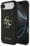 Guess Grained Big 4G & Classic Logo case Aizsargapvalks priek&scaron; iPhone Air / melns