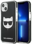 Karl Lagerfeld TPE Choupette Head telefono dėklas iPhone 13 juodas