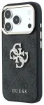 Guess PU 4G Strass Metal Logo Case Aizsargapvalks priek&scaron; iPhone 18 Pro Max / melns