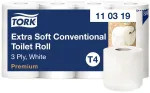 Tualetes papīra ruļļi Tork Premium Extra Soft T4, 3 slāņu, 8 gab./iepak.