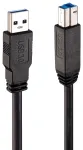 Lindy USB 3.0 A/M - USB B/M aktyvus laidas 10m Black