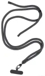 SWING (8mm) Phone lanyard, Phone pendant with adjustable length / cord length 165cm (max 82.5cm in the loop) / on the shoulder or neck - grey