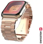 Swissten Metāla Siksniņa priek&scaron; Apple Watch 1/2/3/4/5/6/SE / 38 mm / 40 mm / Zelta
