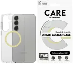 Etui CARE by PanzerGlass Flagship Urban   Combat QI do Samsung Galaxy S25+ przezroczysty-chardonnay