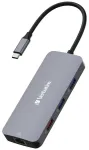 Verbatim 32152 Dokstacija USB-C - HDMI / 3xUSB-A /SD / microSD / 2xUSB-C / Eternet