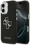 Case Guess Grained Big 4G Classic Logo Aizsargapvalks priek&scaron; iPhone 17 / melns