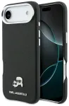 Case Karl Lagerfeld Karl & Choupette Head Pins Saffiano MagSafe Aizsargapvalks priek&scaron; iPhone Air / melns