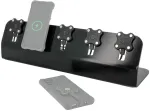 Įkroviklis Mobilis Mobilis 020010 įkraunamoji stotelė ne&scaron;iojamiems įrenginiams HDD, ne&scaron;iojamam kompiuteriui, viedtālrunis Black Kintamosios srovės, USB Belaidis įkrovimas Greitas įkrovimas Vidinis