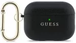Case Guess Grained Classic Logo Hook for  AirPods Pro 3 black