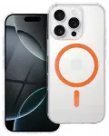 Drop Glue Colorful Ring telefono dėklas su stovu ir MagSafe palaikymu iPhone 13 oranžinis