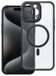 FULL MATTE MAG COVER telefono dėklas su MagSafe palaikymu iPhone 15 Pro Max juodas